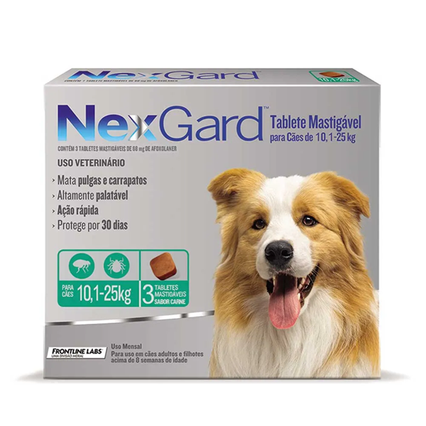 NEX GARD 10 A 25 KG 3 UNIDADES