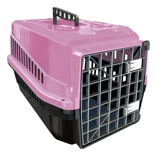 CAIXA DE TRANSPORTE ZINA DETALHE ROSA N03