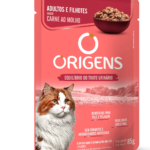 SACHE ORIGENS GATO ADULTO E FILHOTE CARNE 85G