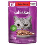 SACHE WHISKAS GATO ADULTO CARNE 85G