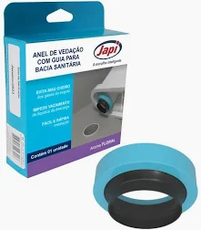 Anel de vedação com guia para bacia sanitária